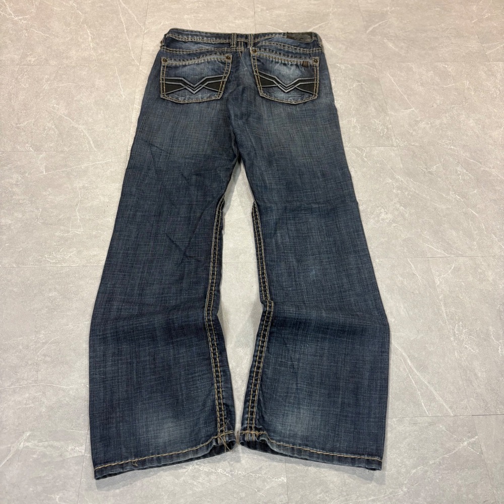 Buffalo David Bitton Brady Straight Leg Jeans Dark Wash Buckle Mens W31 L32